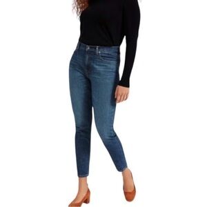 Everlane Curvy High-Rise Skinny Women’s Jeans 32 Crop Dark Blue Classic